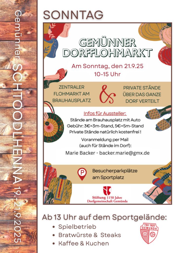 Gemünner Dorfflohmarkt