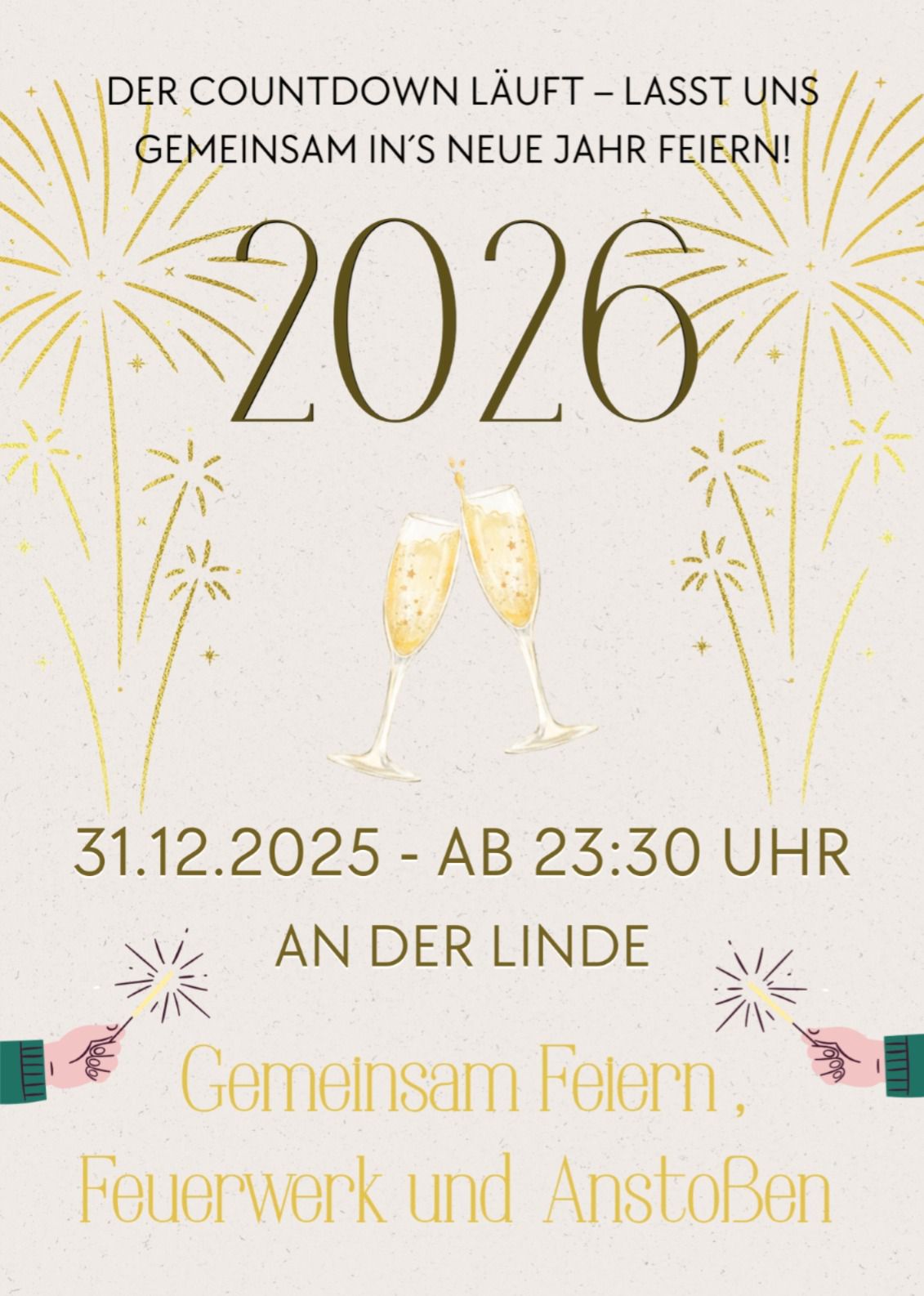 Silvester an der Linde