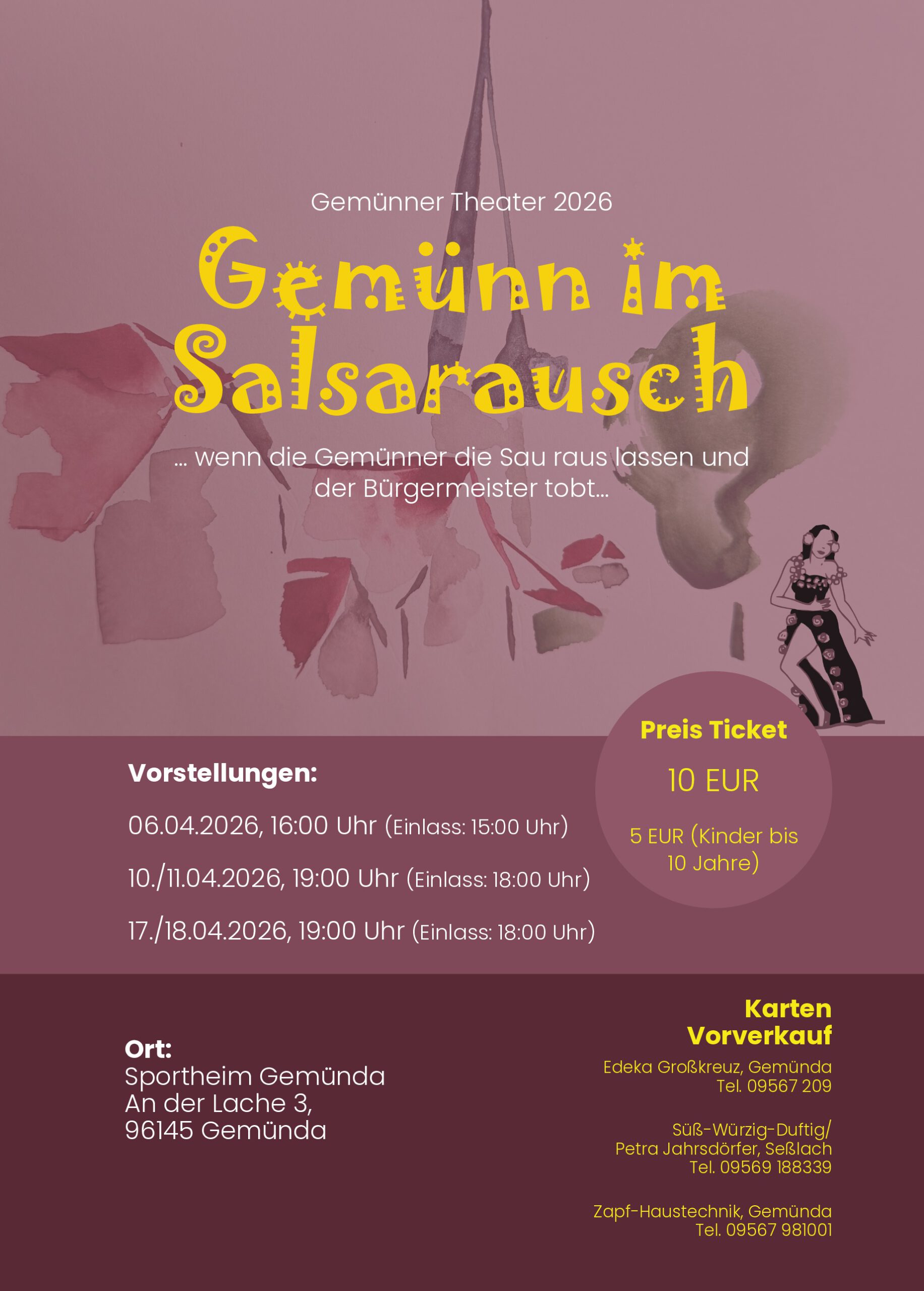 TSV Gemünda: Theater - Gemünner im Salsarausch